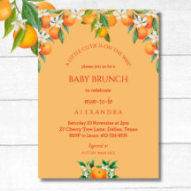 Orange A Litte Cutie Citrus Baby Brunch