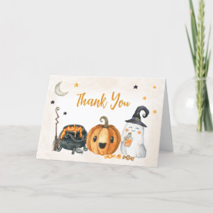 Orange A Little Boo Baby Shower Tack Kort