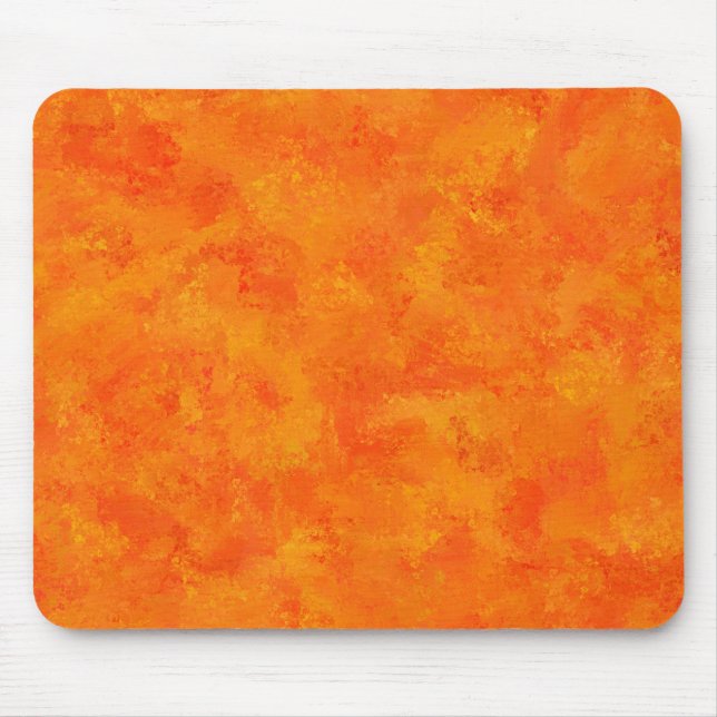 Orange Abstrakt Mönster  Musmatta (Framsidan)