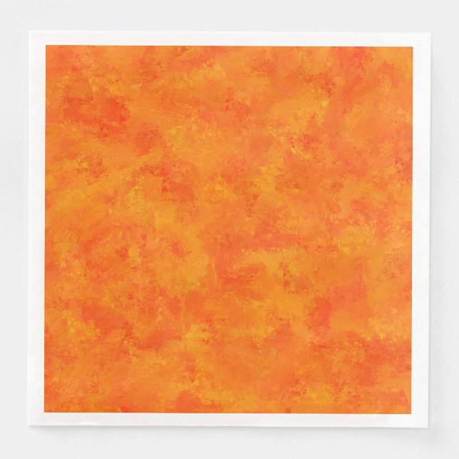 Orange Abstrakt Mönster  Pappersservett (Framsida)