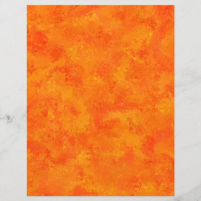 Orange Abstrakt Mönster Pappra Lakan (Framsida)