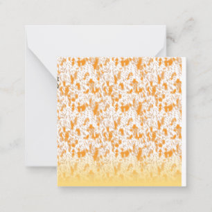 Orange abstrakta anteckningskort Chic lyxig brev