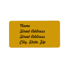 Orange Adress Sticker Adressetikett