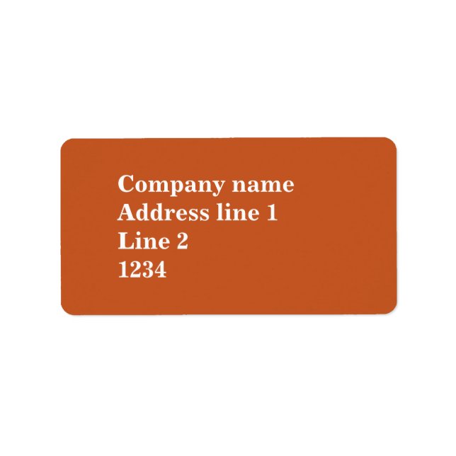 Orange Adressetikett (Framsidan)