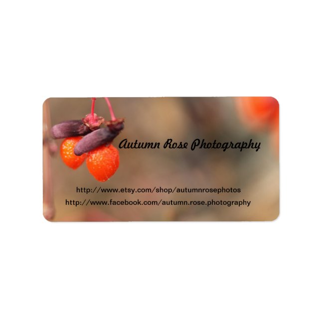 orange adressetikett (Framsidan)