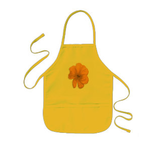 Orange Aid/PopArt Flower Barnförkläde
