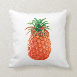 Orange ananas dämpar kudde