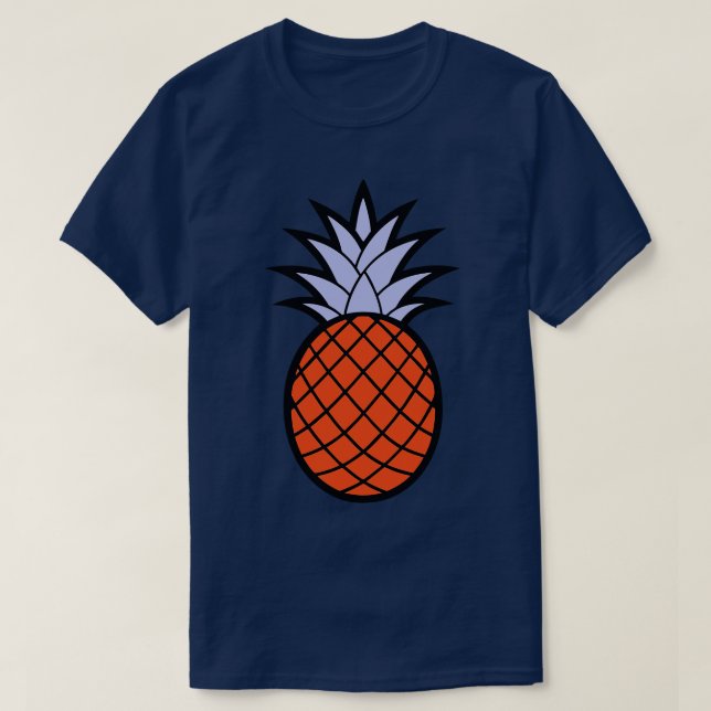 Orange Ananas TShirt T Shirt (Design framsida)
