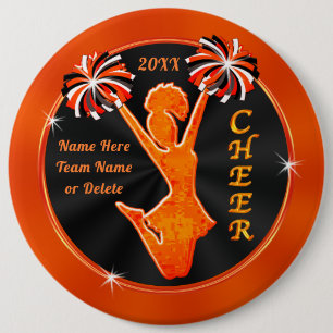 Orange and Black Billigt, Cheerlead Party favors, Knapp