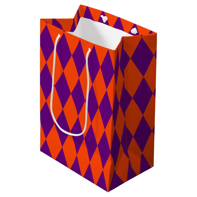 Orange and Purple Harlequin Checkered Design  (Skapare uppladdad)