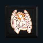 Orange Angel of Peace Gift Box Minnesask<br><div class="desc">Vilket bättre sätt att presentera den speciella gåvan än att lägga den i en originalpresentlåda av trä, det är en unik och praktisk gåva i sig. Lägg till klockan, smycken, nycklar till den nya bilen, spelar ingen roll. En gåva inuti en gåva till en speciell överraskning i extra. Av lackerat...</div>