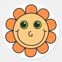 Orange Ansikte Flower