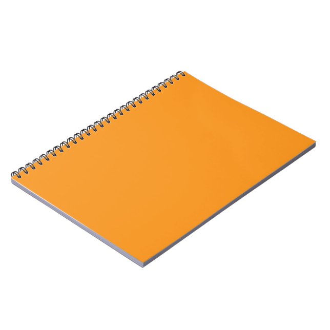 Orange anteckningsbok | Djärvt minimalt spiralhäft (Vänstra Sidan)