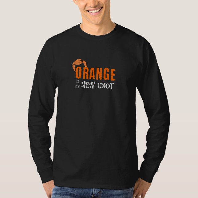 Orange är den nya bildpunktsgrafiken som fungerar  t shirt (Framsida)