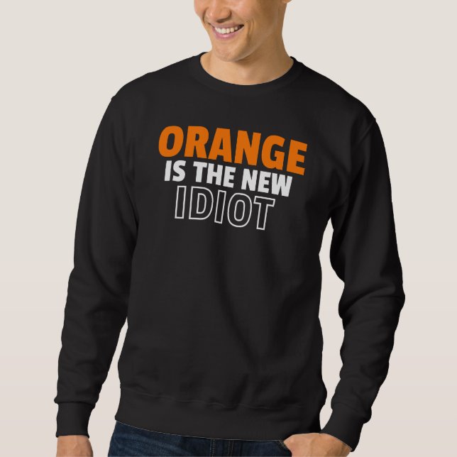Orange är den nya tecknet lång ärmad tröja (Framsida)