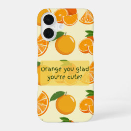 Orange är du glad att du är söt? orangea mönster