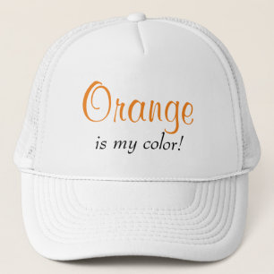 Orange är min färg Citat Söt Keps