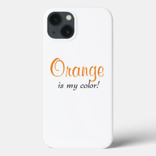 Orange är min färg Söt tjejaktig Citat