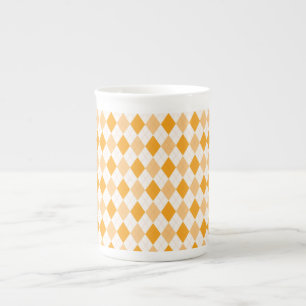 Orange Argyle Benporslin Mugg