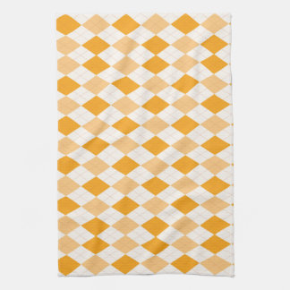 Orange Argyle Kökshandduk
