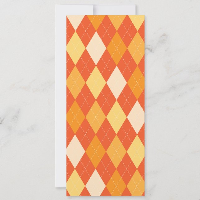 Orange argyle mönster (Framsida)