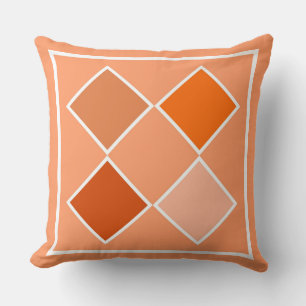 Orange Argyle - skuggor Kudde