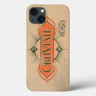 Orange Art Deco Obliviate Spell Graphic