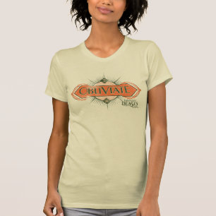 Orange Art Deco Obliviate Spell Graphic Tee Shirt