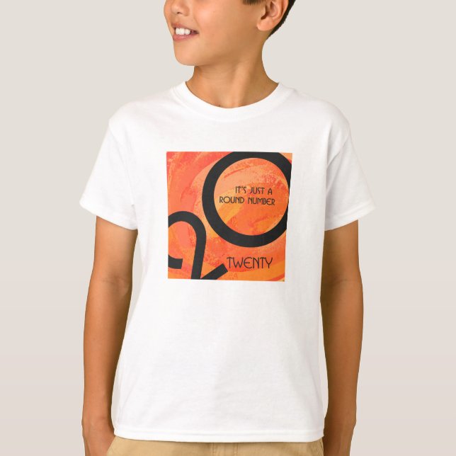 Orange Årtiond födelsedag Tee Shirt (Framsida)