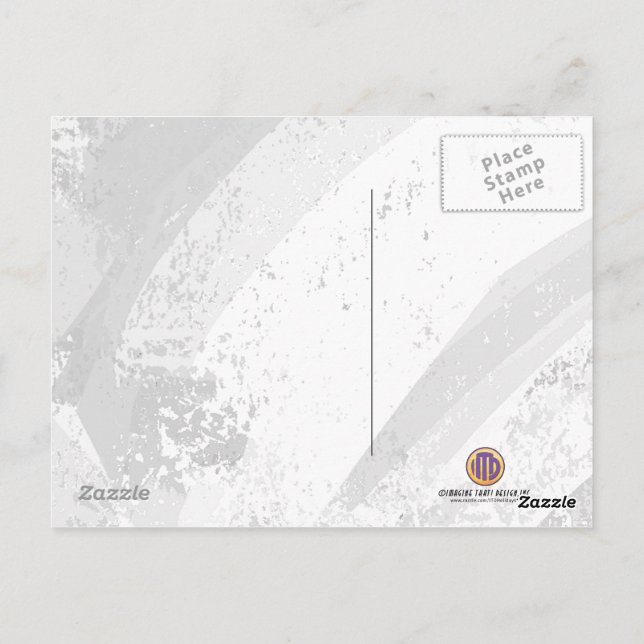 Orange Årtiond födelsedag Vykort (Baksida)