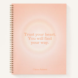 Orange Aura Message Notebook