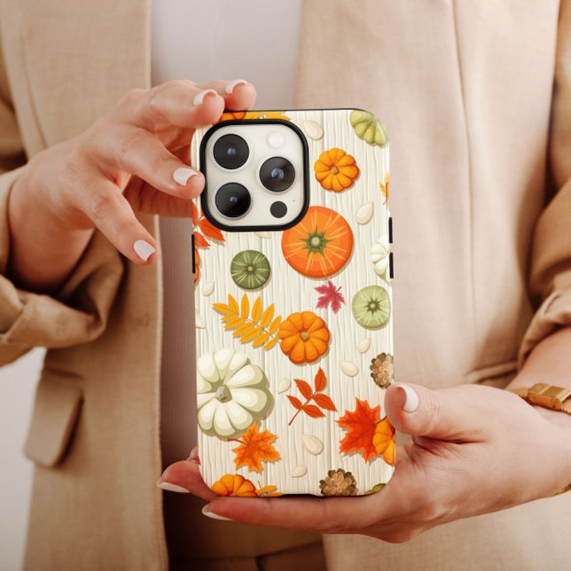 Orange Autumn Pumpkin iPhone 13 Fodral Case Mate (Skapare uppladdad)