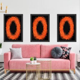 orange av abstrakt i medelårhundradets moderna vin