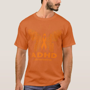 Orange av ADHD-medvetandehöjande för mentalhälsop T Shirt