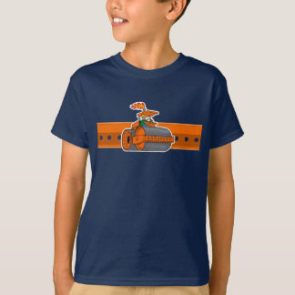 Orange av ångvält t shirt