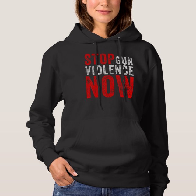 Orange av antigun Awareness Day Bära Stop Gun Viol T Shirt (Framsida)