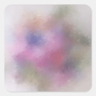 Orange av blå Grönt, Rosa, röd Gult, modern Abstra Fyrkantigt Klistermärke