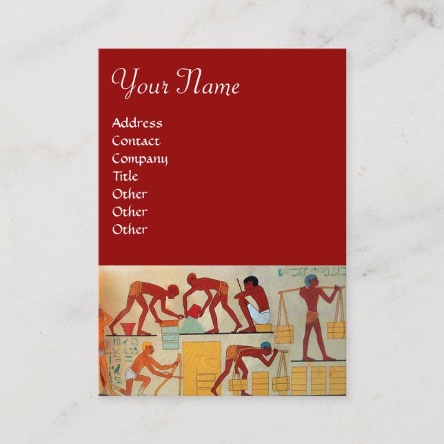 ORANGE AV BYGGDA GULTER VISITKORT (Framsida)