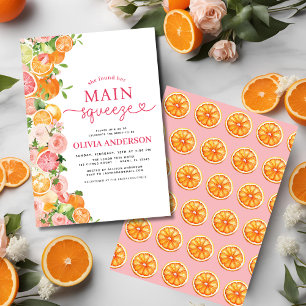 Orange av Citrus Main Squeeze Möhippa Inbjudningar