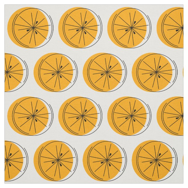 Orange av citrusfrukter tyg (Provkarta)