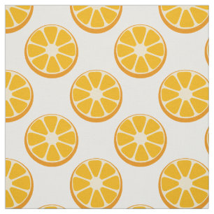 orange av citrusskivor mönster tyg