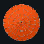 Orange av fast färg-blod darttavla<br><div class="desc">Trendiget är enkelt utformat i orange färg i blodet.</div>