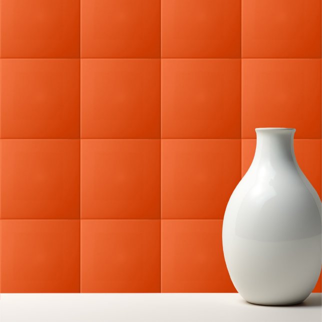 Orange av fast färg-blod kakelplatta (Skapare uppladdad)