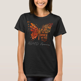 Orange av fjäril - menyfliksområdet ADHD-medvetenh T Shirt