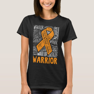Orange av för ökad medvetenhet om blodcancer t shirt
