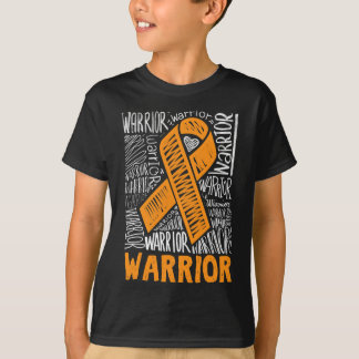 Orange av för ökad medvetenhet om blodcancer t shirt