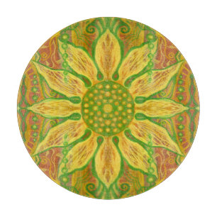 Orange av grönt av gult av Sun Flower bohemian blo