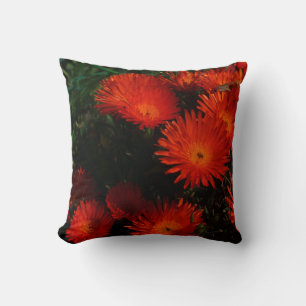 Orange av Grönt i sydlig Afrika Succulents Flowers Kudde