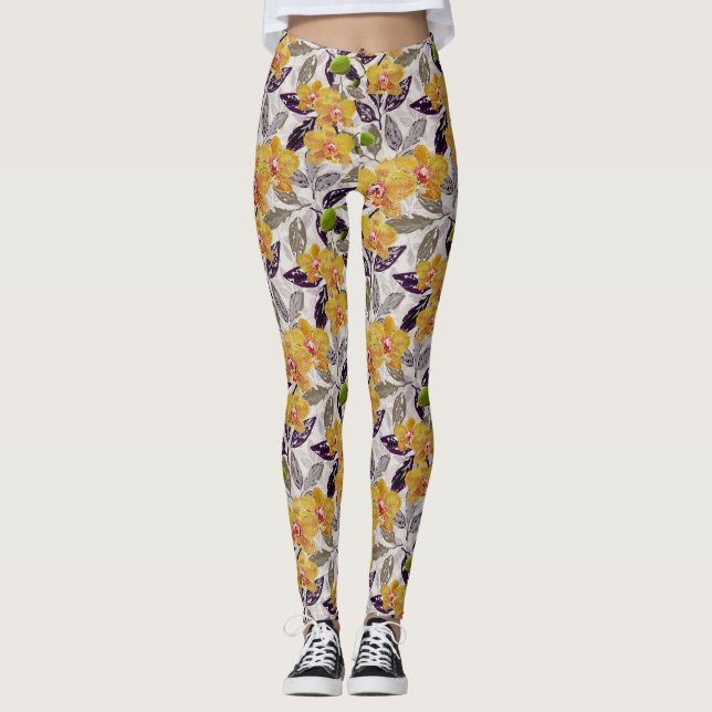 orange av gult. leggings (Framsida)
