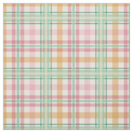 orange av hallon på rosa sommmertime tartan plaid tyg